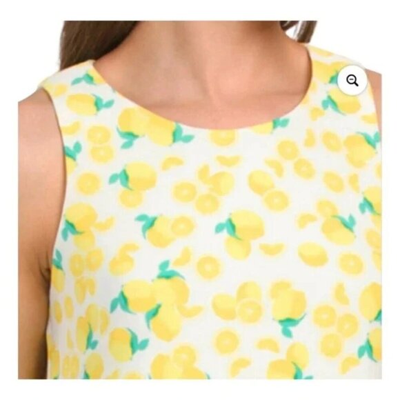 PAPPAGALLO Gwen Live Gives You Lemons Sleeveless Mini Swing Dress Size Large - Picture 12 of 12